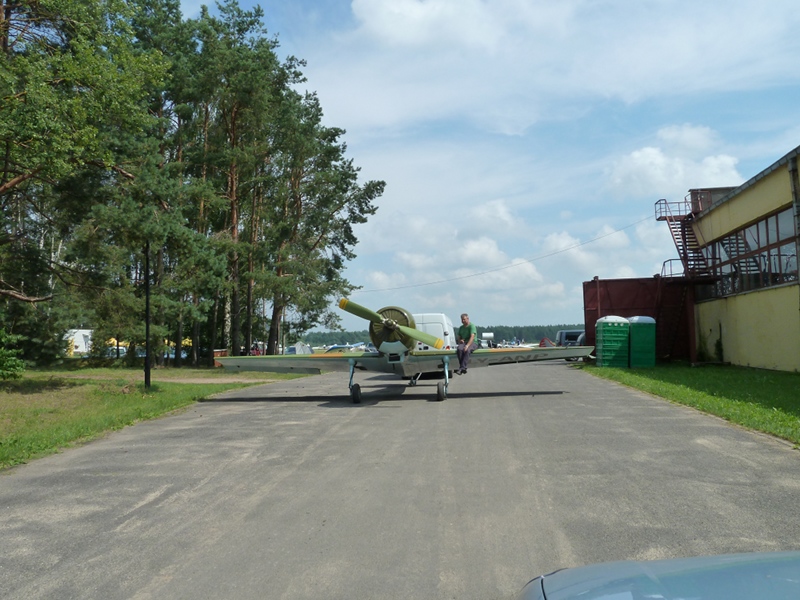 Welcome to the club! A Yak 50, refurbished and ready for test flight, once it gets rid of the tail attachmenbt