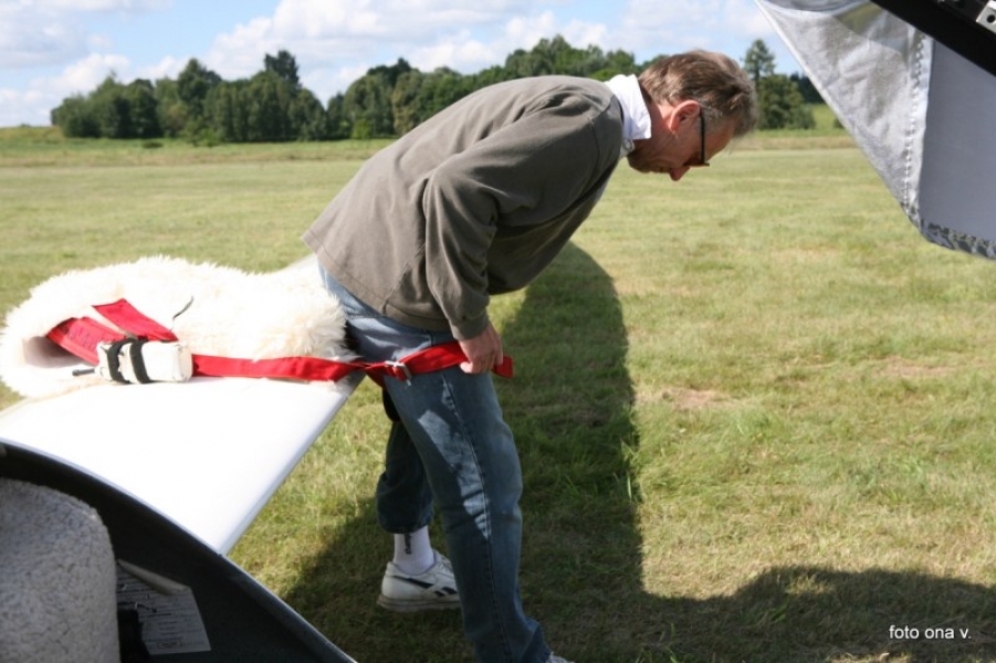 Pete Harvey preparing for battle