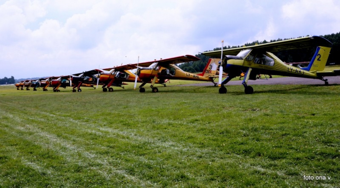 The fleet of Wilga tugs that were remarkably effective- at turning Av Gas into noise! very slow tows, forward speed and climb rate